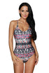 Stylish Gypsy Print One-Piece Bathing Suit